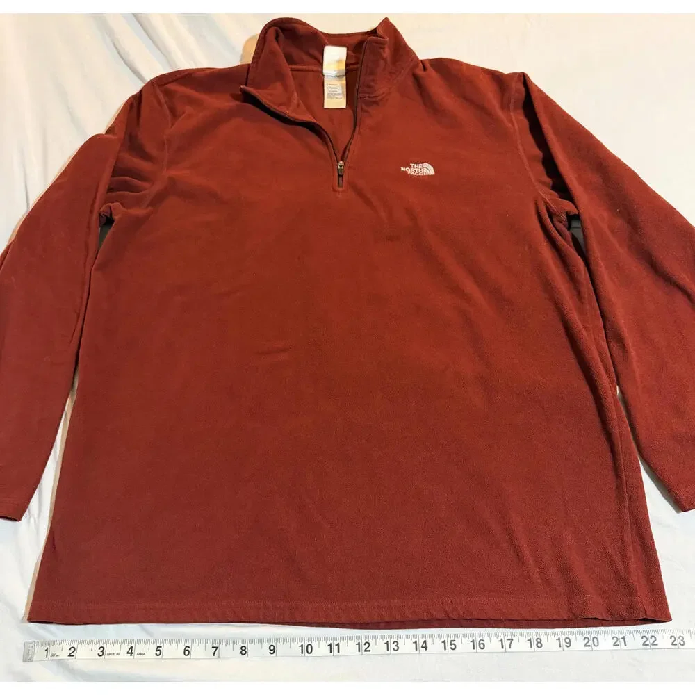 The North Face Mens Quarter Zip Glacier Fleece‎ Pullover Jacket Sweater Size XL